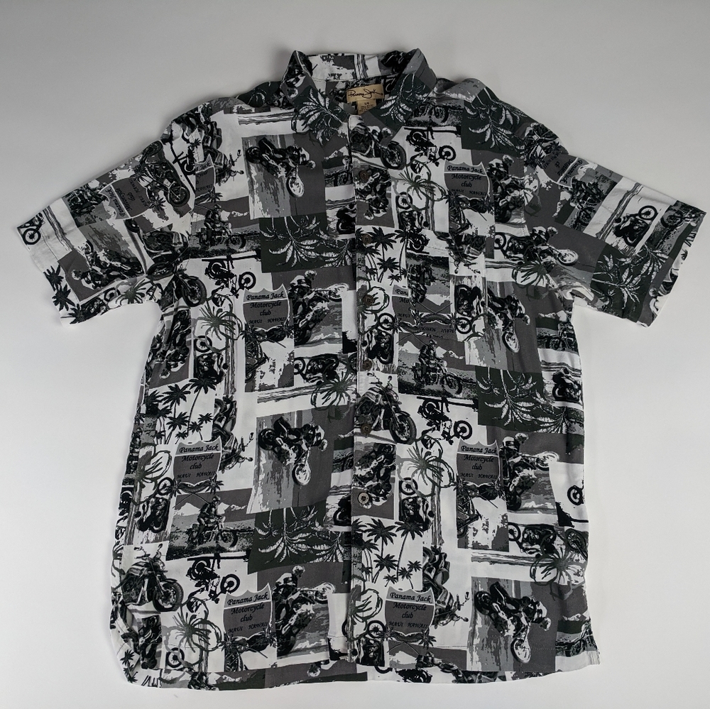 Panama Jack Motorcycle Club Mens Hawaiian Shirt